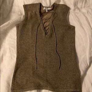 IRO top with front lace-up